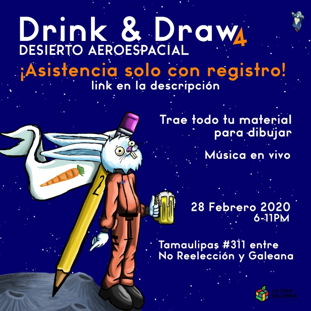 ¡Ya está lista la convocatoria para el Drink & Draw 4! Puedes ver las obras...