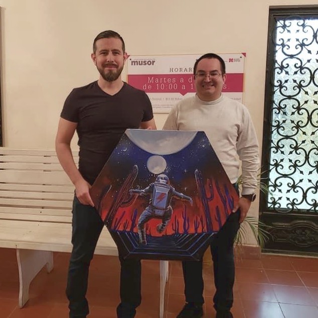 Astronauta de Gabriel Sandoval en Houston